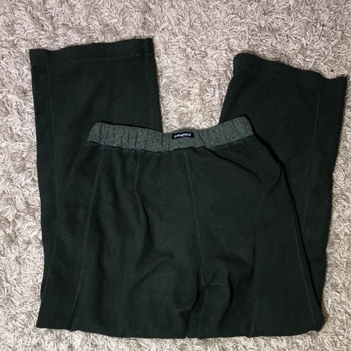 Patagonia synchilla green sweatpants lounge pants stretchy pants