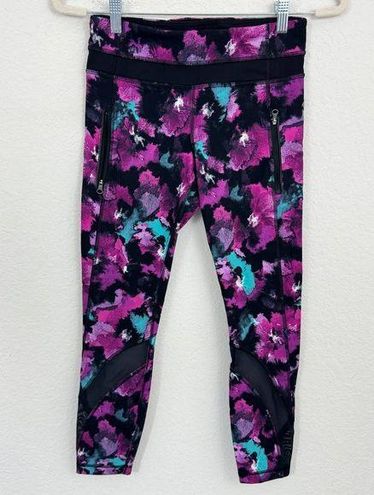 Lululemon Inspire Tight II Leggings in Midnight Bloom Black Deep