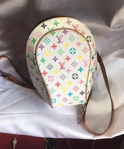 Tiny cloth backpack Louis Vuitton White in Cloth - 31565286