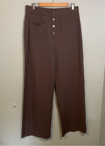 Halara High Waisted Button Multiple Pockets Straight Leg Casual Pants Sepia  Size XL - $30 - From Jordan