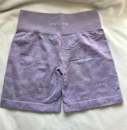 Lilac Camo Seamless Shorts