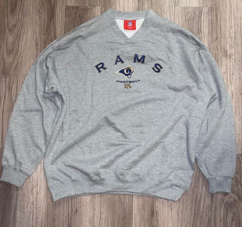 Vintage 80s LA Rams Sweatshirt XL Deadstock Pickler 87 Big Helmet