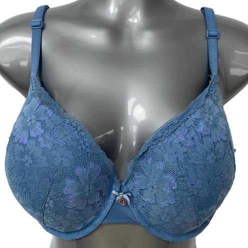 Victoria's Secret Body By Victoria Perfect Shape Bra Blue Underwire Size 38D  - $28 - From Julie