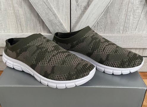 Cloudwalkers Wide Width Slip On Camo Sneakers Green Size 7 - $25 (56% Off  Retail) New With Tags - From Jen