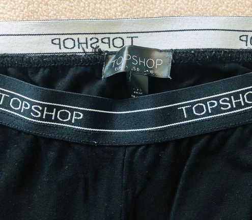 Topshop black logo leggings Size 6 - $27 - From Sara