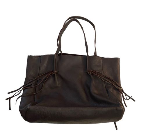 Below The Belt Genuine Leather Tote Bag Brown Minimalist Quiet Luxury  Coastal - $75 (77% Off Retail) - From Amanda