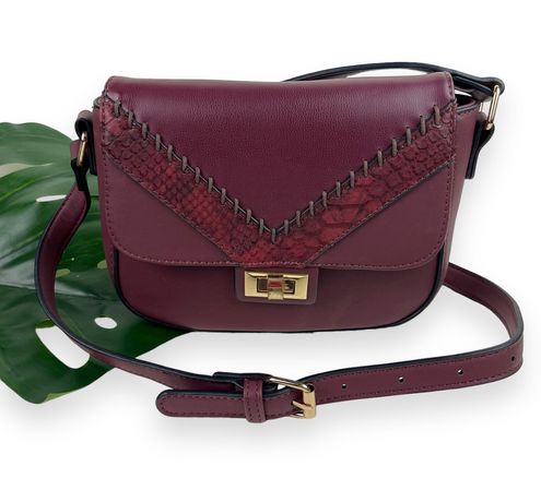 Isabelle Crossbody Bag Purse Red PeTA Certified Vegan Leather