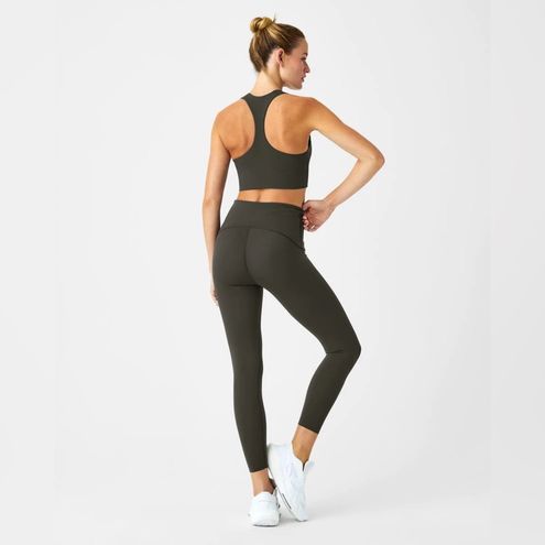 Booty Boost Yoga Pants In Dark Palm