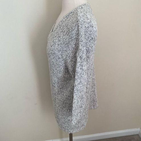 Lucky Brand Gray Marled Knit V Neck Sweater Size Small - $22 - From Rachael