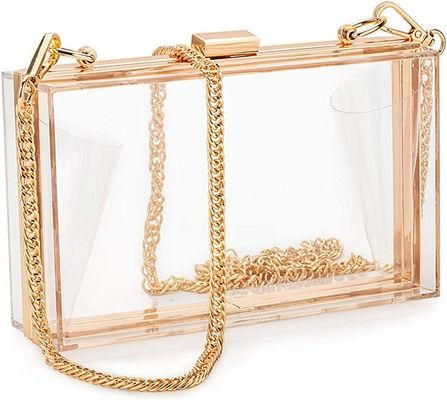 Women Clear Purse Acrylic Clear Clutch Bag, Shoulder Handbag With