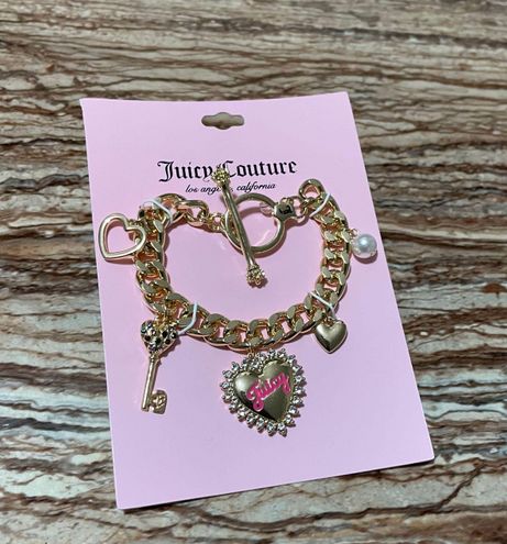 Juicy Couture Gold Heart Charm Bracelet - $48 New With Tags - From KHEMTRELZ