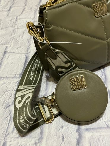 Steve Madden New crossbody olive green purse - $55 (31% Off