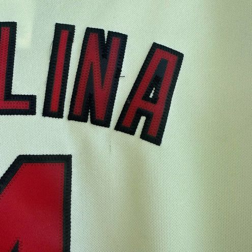 Majestic Yadier Molina #4 St Louis Cardinals Alternate Ivory Jersey