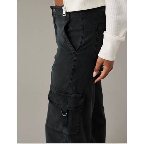 American Eagle Dreamy Drape Stretch Super High-Waisted Cargo Baggy Wide-Leg  Pant Black Size 16 - $38 (36% Off Retail) New With Tags - From Mayra