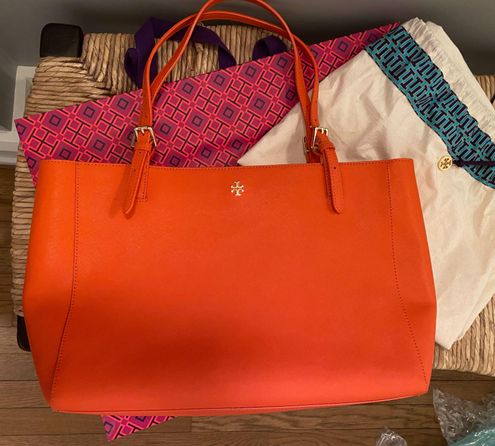 Tory Burch Robinson Tote Orange - $140 (53% Off Retail) - From Catie