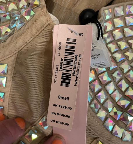 Victoria's Secret Bedazzled Bra Top Small new with tags! Never been worn!  Tan Silver - $58 New With Tags - From Jane