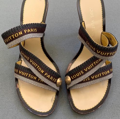 Louis Vuitton Heels Shoes Canvas 39 Brown Size 8 - $385 (43% Off