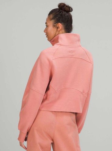 Lululemon Scuba Oversized Funnel Neck Half-Zip Hoodie In Pink Savannah -  $95 (19% Off Retail) - From Lizanne