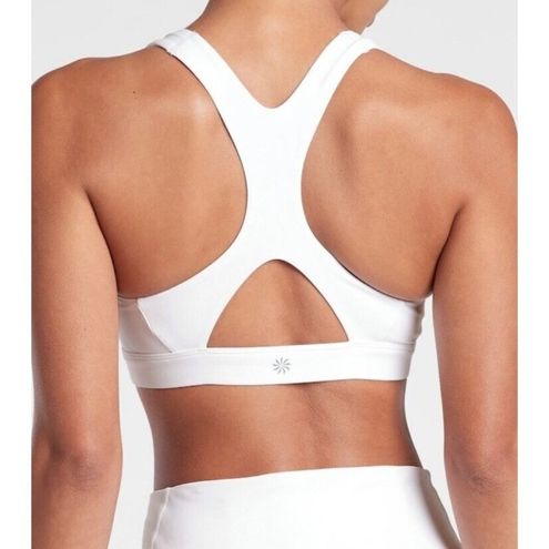 Athleta S Ultimate Zip Front Bra Size Small Cup A-C White - $30