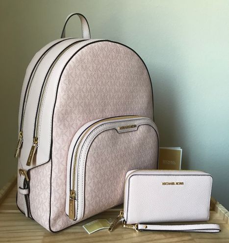 Michael Kors Large Jaycee Backpack DK Powder Blush Pink MK