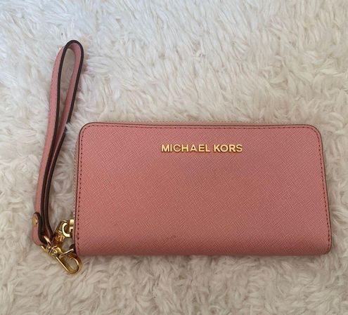 Michael Kors Light Pink MK Wristlet Wallet - $85 - From Ivette