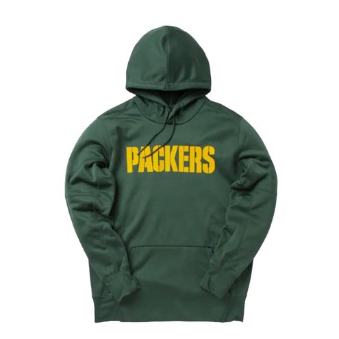 Nike Wordmark Therma Hoodie Green Bay Packers Green - FIR