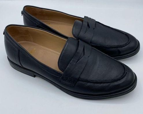 Sam Edelman Beatrice Leather Round Toe Career Flat Penny Loafers