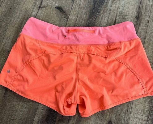 Lululemon Speed Up Shorts 4” Orange Size 12 - $37 - From Macy