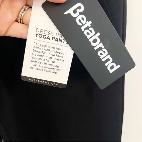 Betabrand Straight Leg Black Classic Dress Pant Yoga Pants W0076-BK New Sz  SP - $42 New With Tags - From Trendshoppe