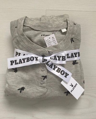 Playboy Thermal Pajamas Set Gray Size XS - $49 New With Tags - From solecal