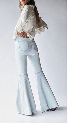 Free People Just Float On Flare Jeans Size 28. A35 - $59 New With Tags -  From Nagwat