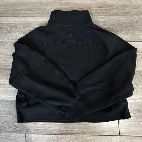 Lululemon Black Scuba Oversized Funnel Neck Half Zip Sweatshirt