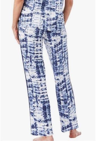 Lucky Brand Tie Dye Blue White Soft Loungewear Pajama Bottoms