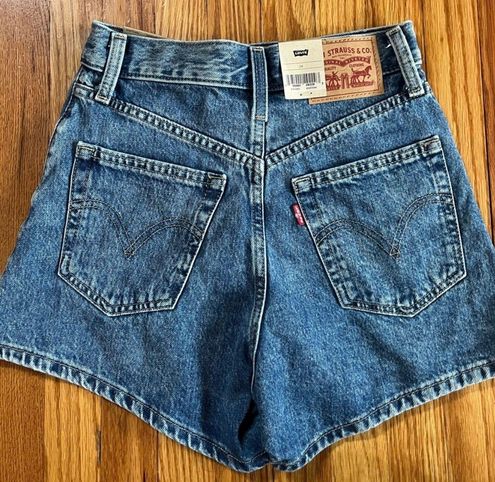 Levi's New With Tags High Waisted Mom Shorts Blue Size 24 - $38 New With  Tags - From alexa