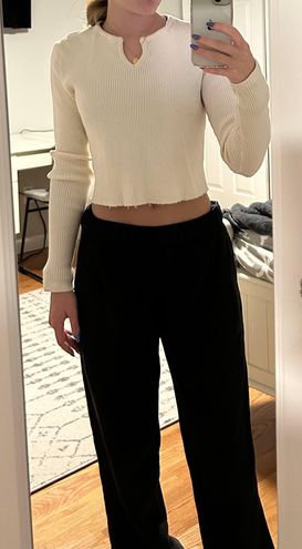 Brandy Melville Long Sleeve Ribbed Top