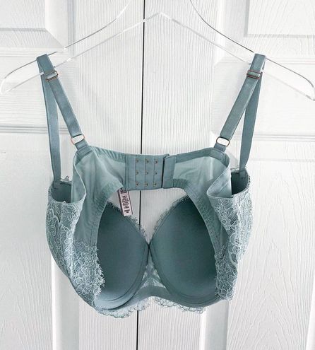 Victoria's Secret Dream Angels Lightly Lined Lace Demi Bra Blue