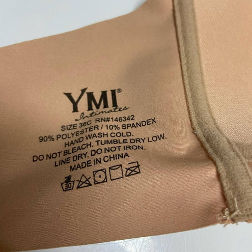 Ymi Womens Bra Sz 36C Beige Wirefree No Wire Padded T-Shirt Bra - $9 - From  Katie