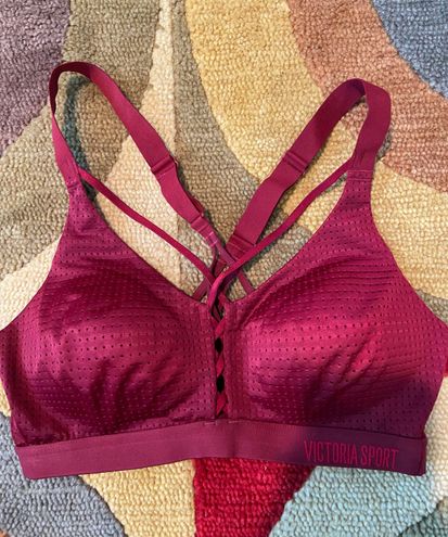 Victoria's Secret Victoria Sport Red Maroon Racerback Criss Cross Sports  Bra 34B - $23 - From Emily