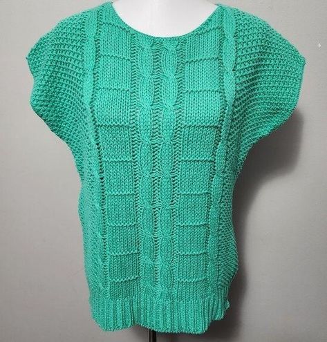 Vintage Nancy Bolen City Girl Mediterranean Honeycomb Cable Knit