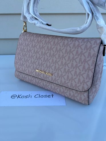 Michael Kors MK Jet Set Medium Logo Convertible Crossbody & Clutch Bag -  Ballet Pink - $139 New With Tags - From Kash