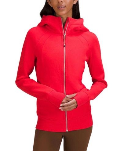 Lululemon Scuba Full-zip Hoodie In Carnation Red | ModeSens