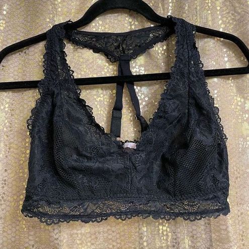 Savage Fenty black lace t-back bralette, size 1X - $19 - From Jessica