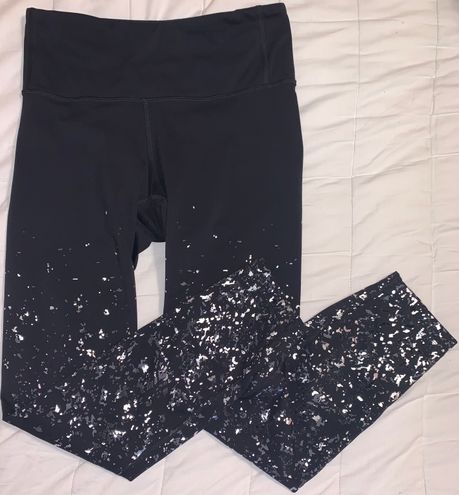 Lululemon Speed Wunder Tight 28 Speckle Shine Black Deep Coal