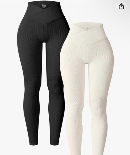 OQQ Crossover Leggings Black Size M - $45 New With Tags - From C