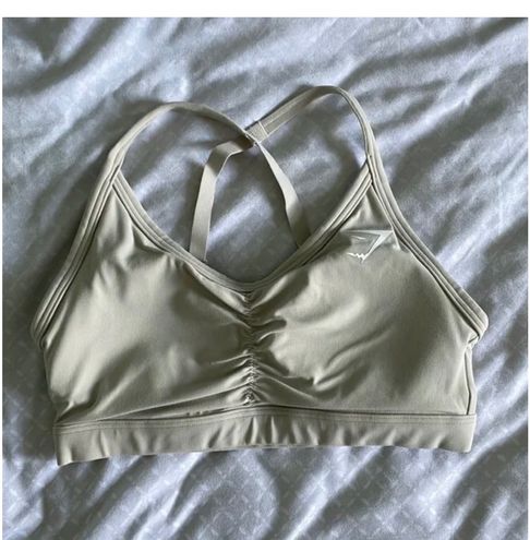 Gymshark Ruched Training Sports Bra - Grey Size L - $20 (33% Off Retail) -  From Claire