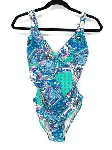 Blakely Love Your ASSETS by Sara SPANX Women's Size S Paisley One Piece  Swimsuit - $30 - From Gwen