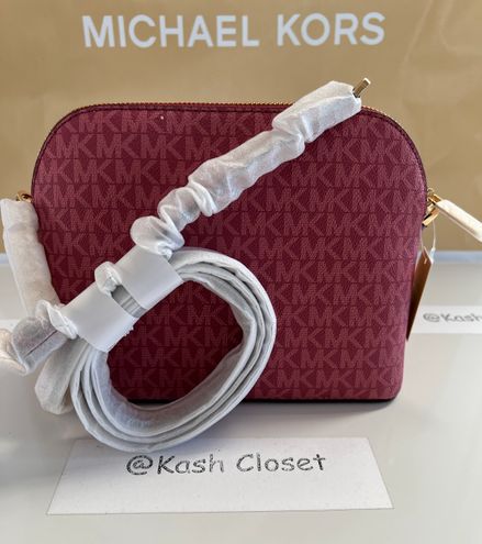 NWT Michael Kors Jet Set Travel medium logo Dome crossbody Bag