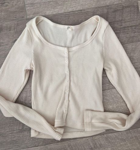 Brandy Melville Zip Up Hoodie Tan - $37 (26% Off Retail) - From