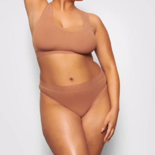 SKIMS Summer Mesh Scoop Bralette in Sienna Size XXS - $26 - From