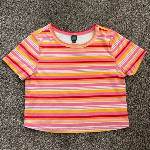 Striped cropped shirt - Women